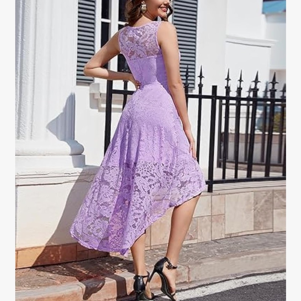 Muadress | size medium | lavender high low dress - Picture 6 of 14